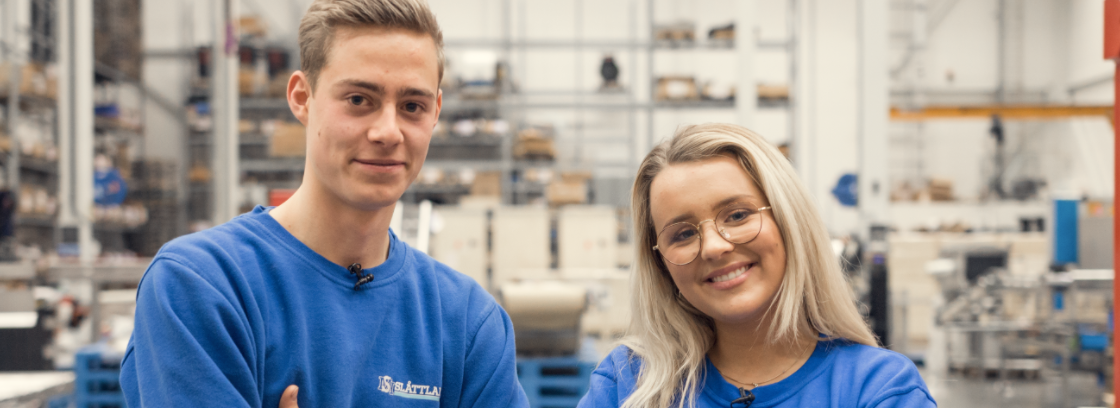 Hanna Martine ble kjent med både industrifag og lærlinger på Slåttland Mekaniske. FOTO: Nordic Screens.