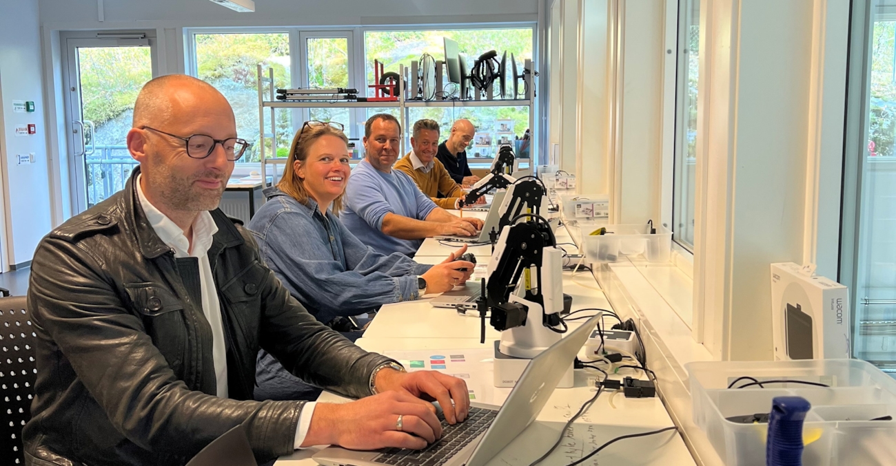 Mennesker med datamaskiner