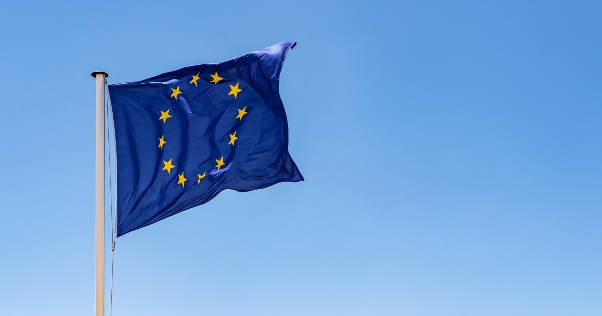 Illustrasjon med EU-flagg
