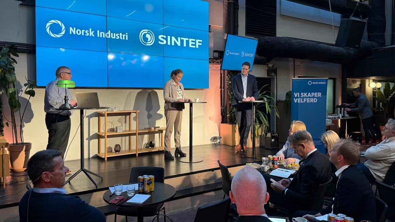 Personer i samtale på en scene