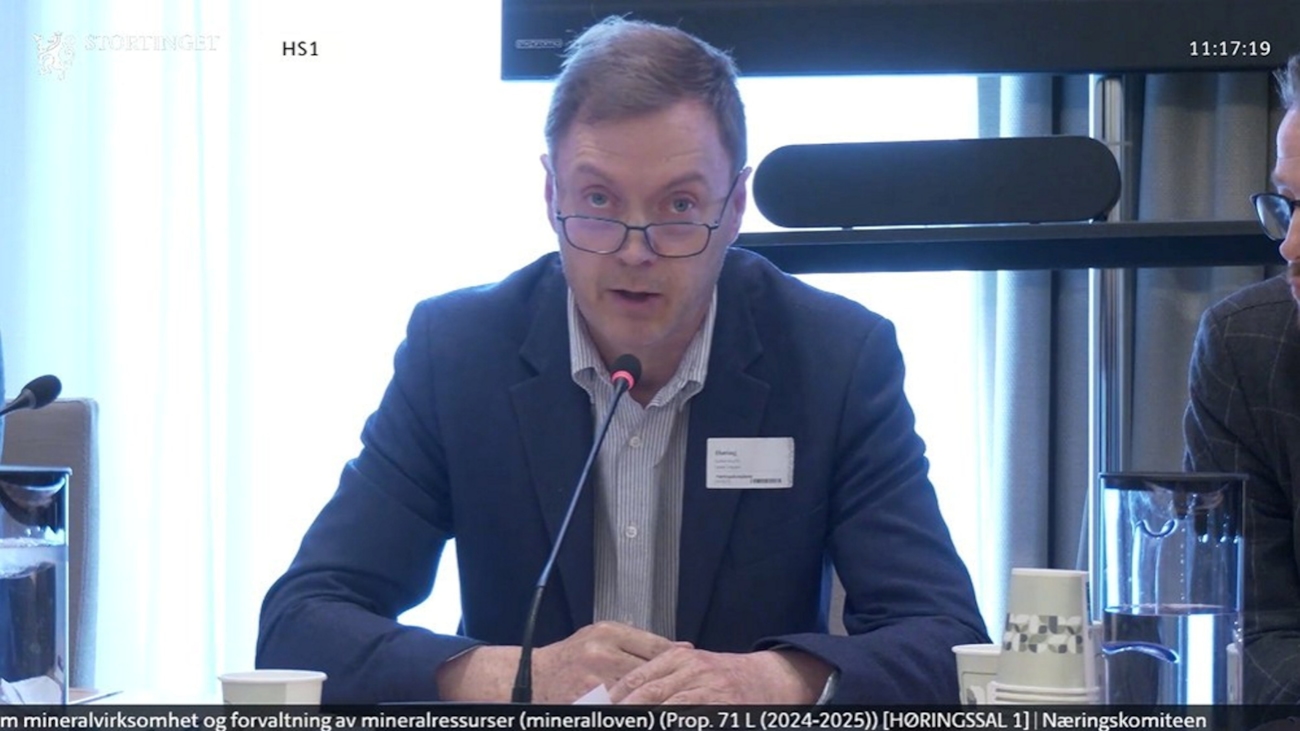 Fra høringssal på Stortinget