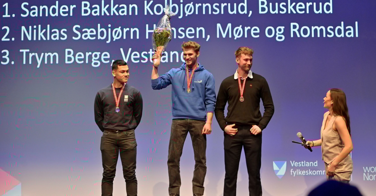 Vinnere av yrkes-NM på pallen