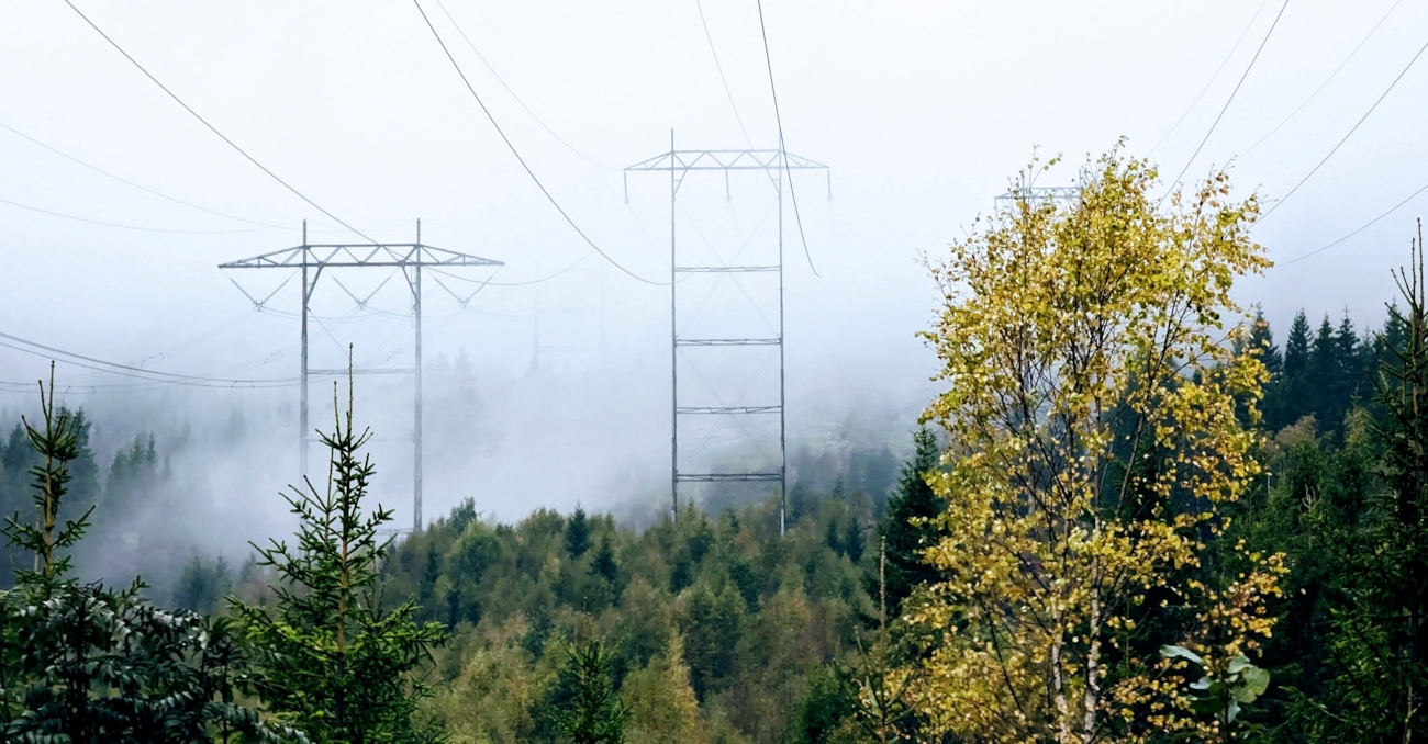 Høyspentkabler i norsk natur