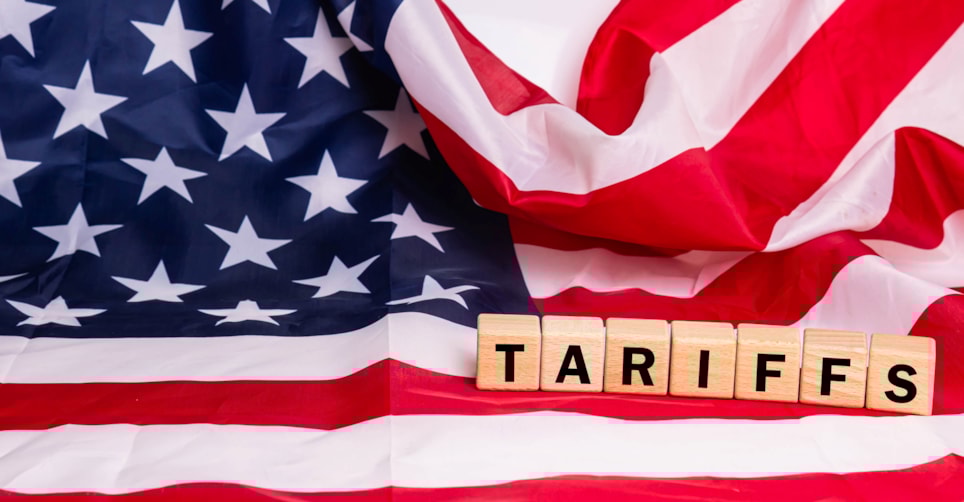 Illustrasjon av nye tolltariffer fra USA