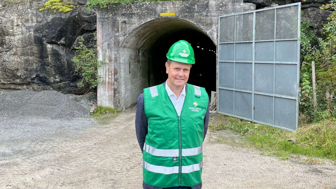 Mann foran tunnel