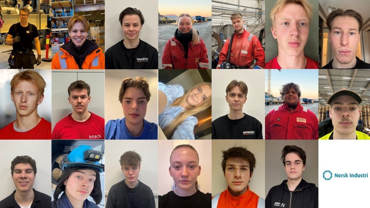 Bildecollage av deltakerne i Yrkes-NM for industrifag 2026