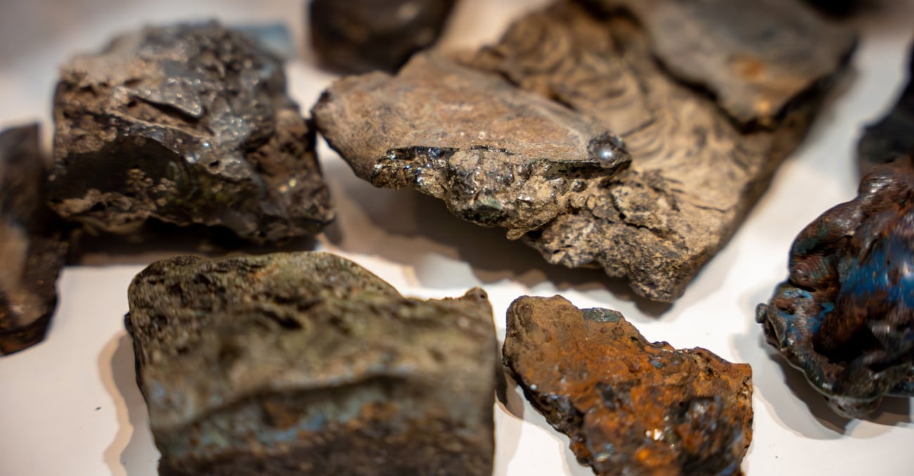 Bilde av steiner, mineraler