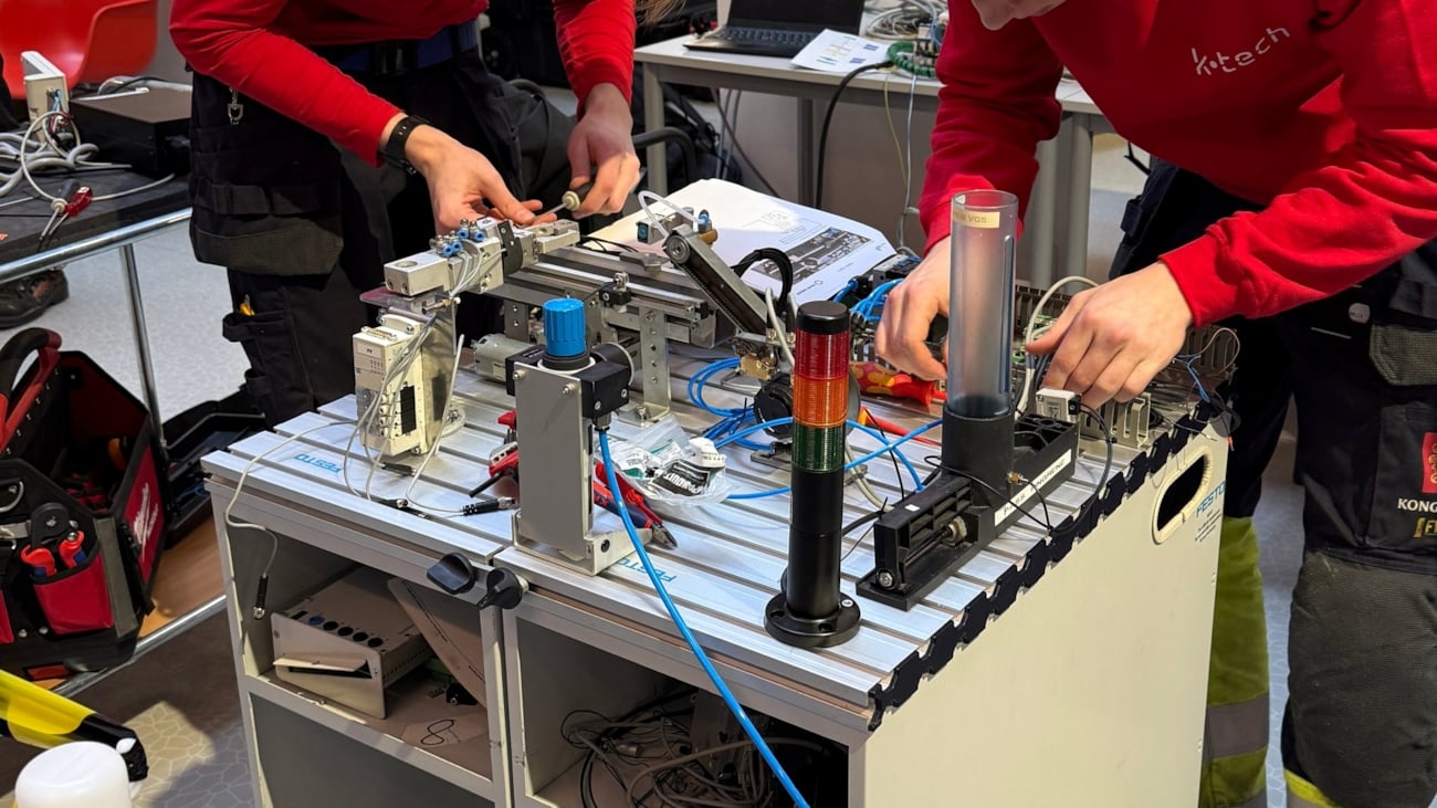 Deltakere på Yrkes-NM for industrifag 2026 i aksjon