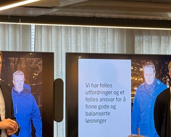 Harald Solberg, administrerende direktør i Fellesforbundet og Christian Justnes, leder i Fellesforbundet.