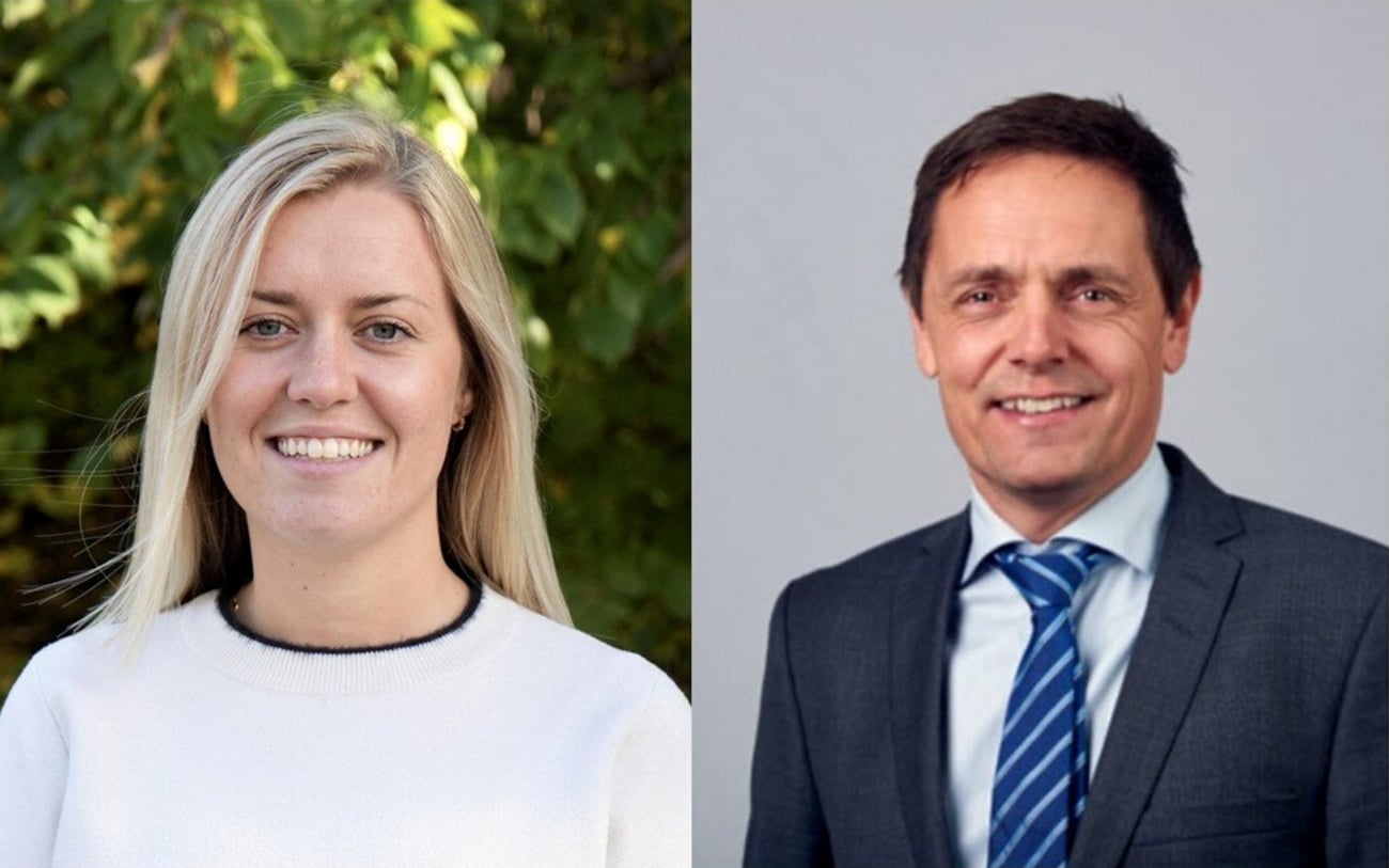 Portrettbilde av to personer
