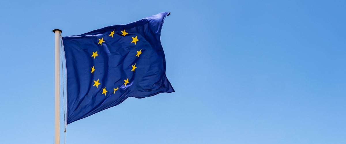 Illustrasjon med EU-flagg