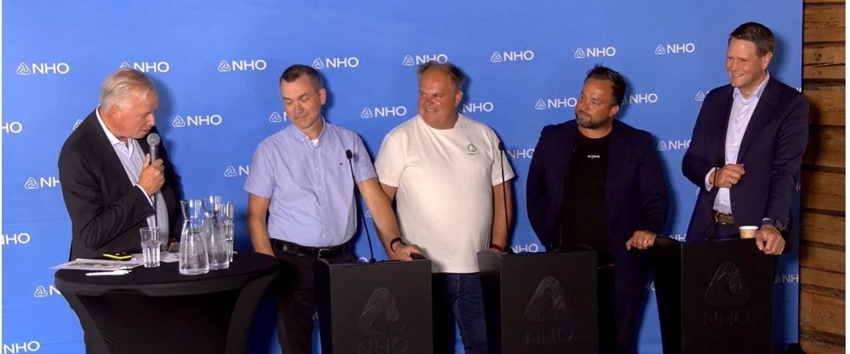Egil holder foredrag på Arendalsuka