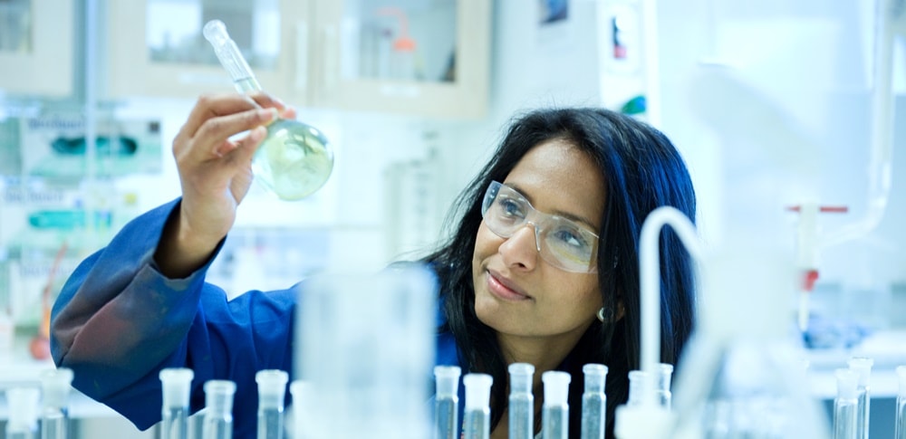 Laboratorium. Foto: Elkem