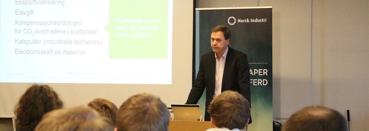 Direktør Knut E. Sunde i Norsk Industri.