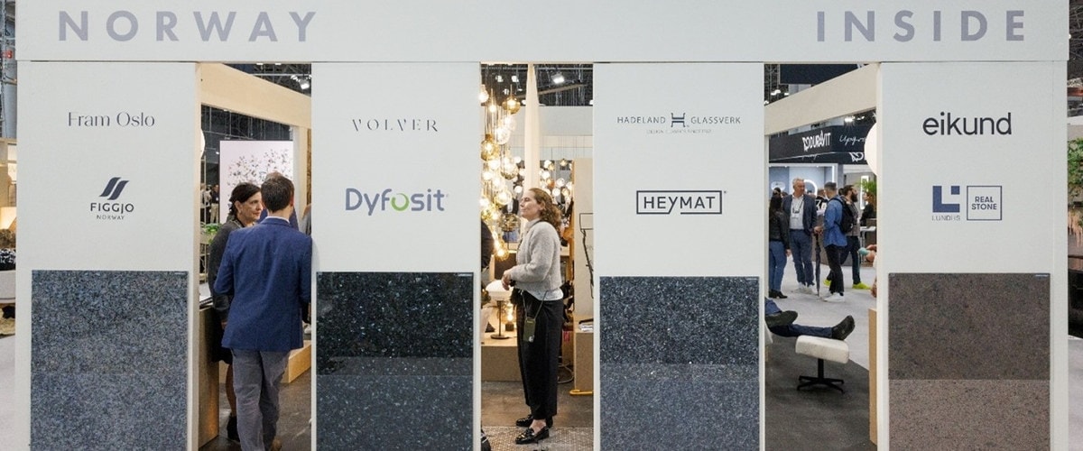 Utstillingsvegger på en interiørmesse