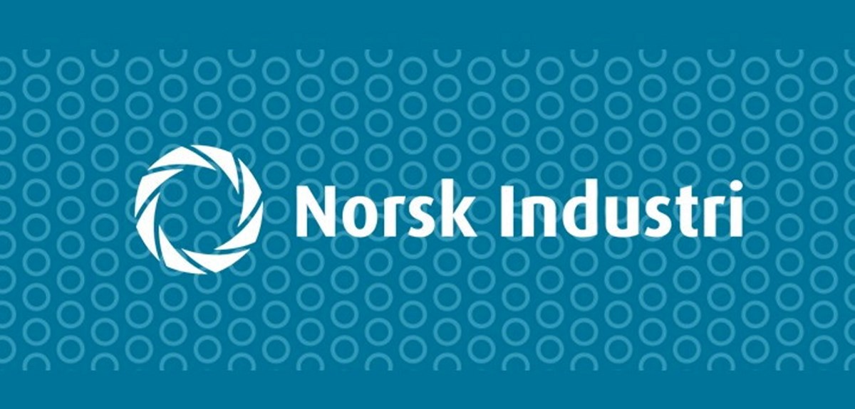 Norsk Industris logo med bakgrunn