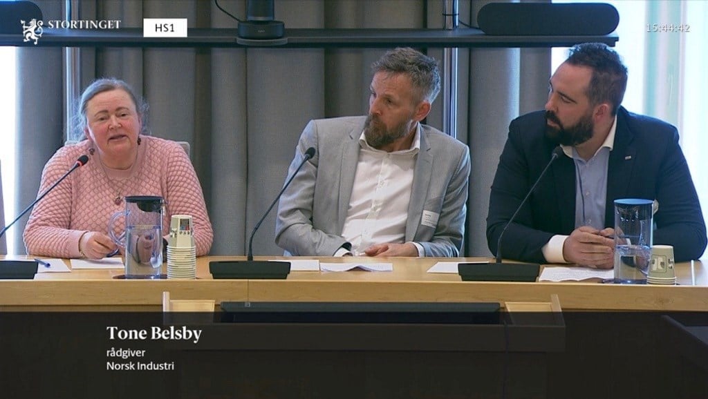 Norsk Industri var representert ved rådgiver for kompetanse Tone Kjersti Belsby. Til høyre kompetansedirektør Kjetil Tvedt i BNL.
