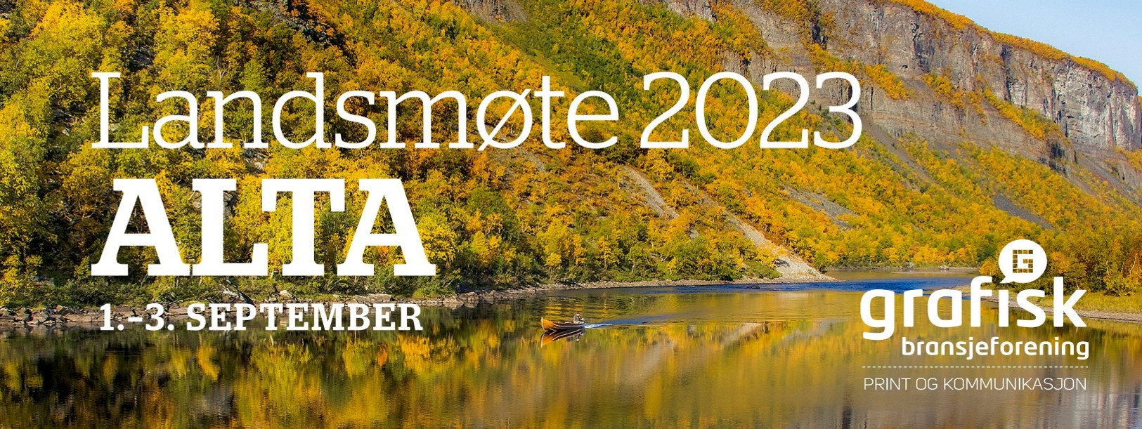 Bilde-banner for landsmøte i grafisk bransje