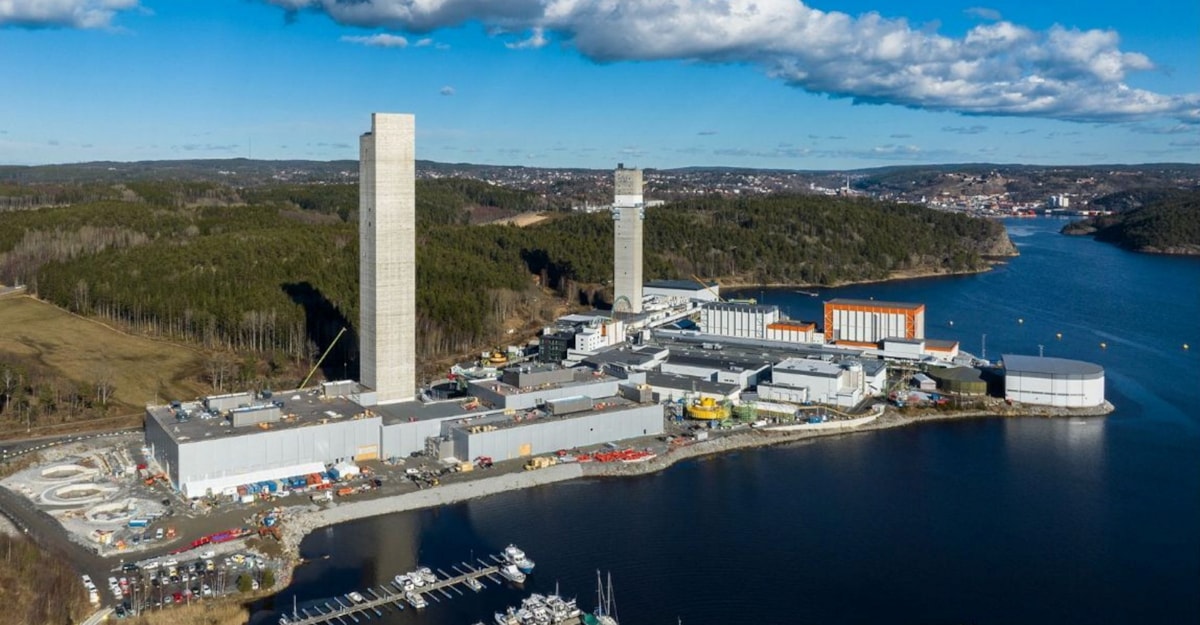 Luftfoto av Nexans Halden