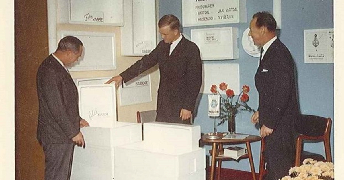 Lansering av fiskekassen i 1960